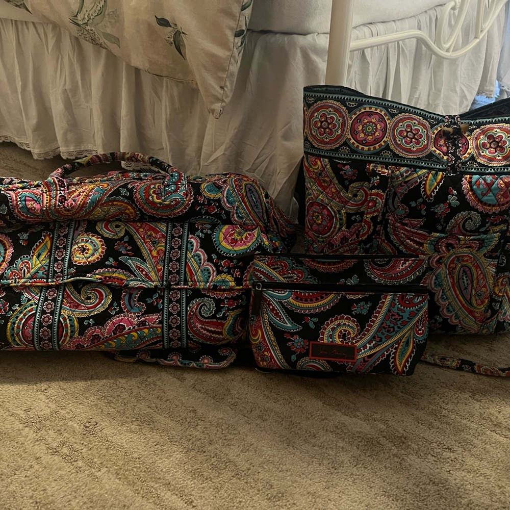 Vera Bradley Multicolor Paisley Bag Collection